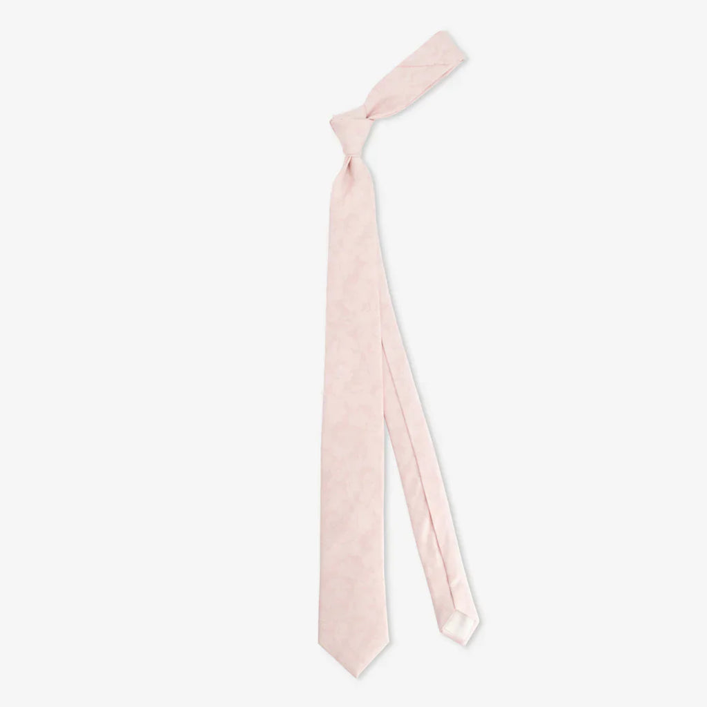 Elegant Floral Blush Pink Tie