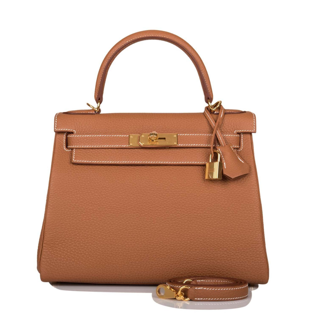 Hermes Kelly Retourne 28 Gold Togo Gold Hardware - Exclusu