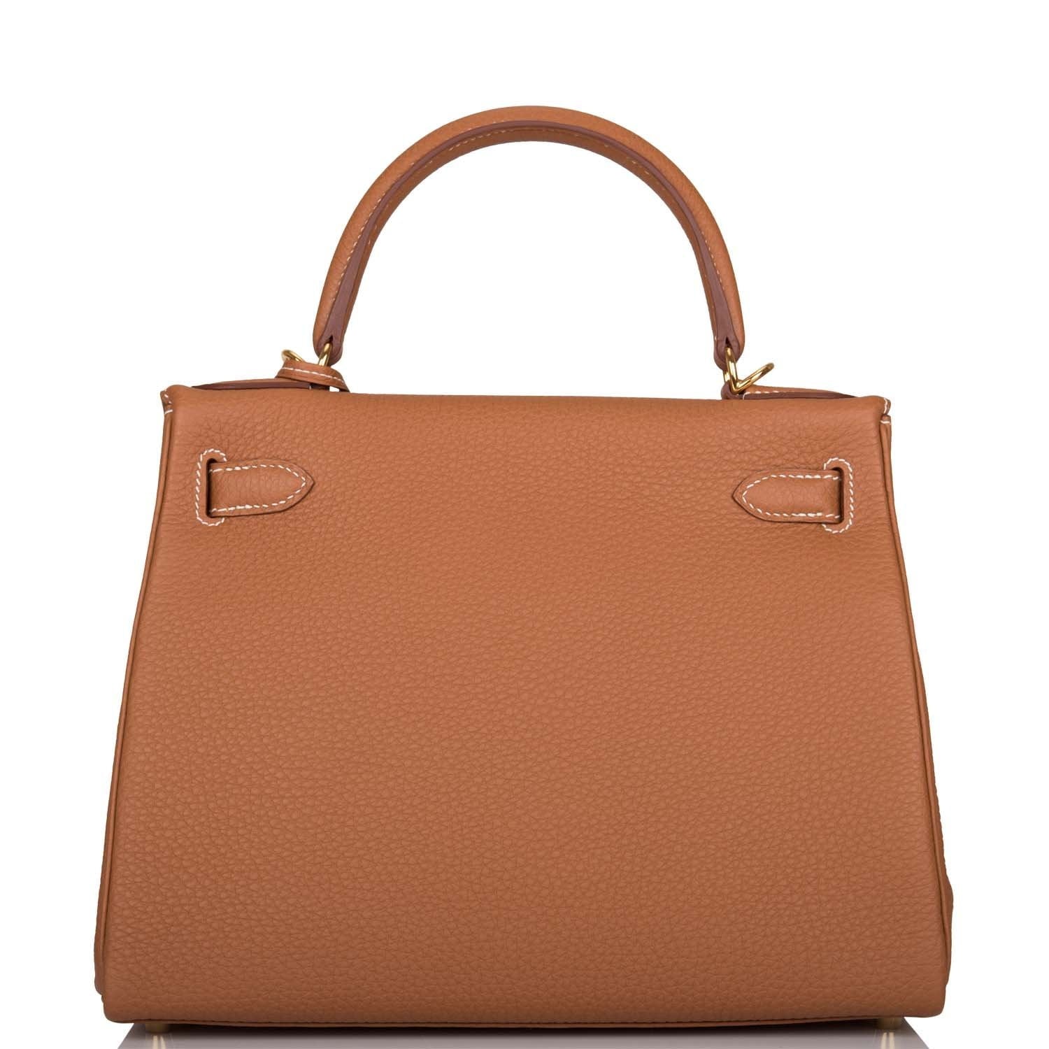 Hermes Kelly Retourne 28 Gold Togo Gold Hardware - Exclusu