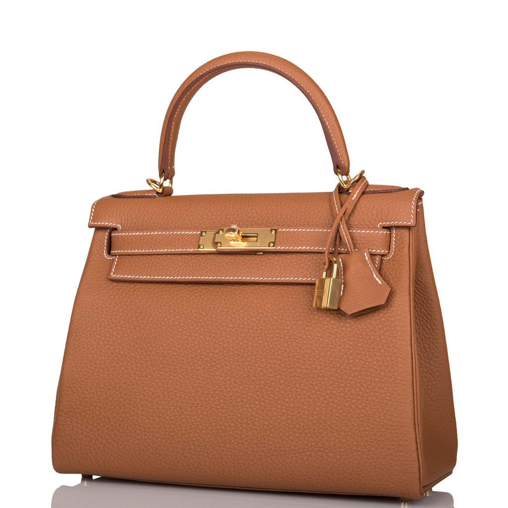 Hermes Kelly Retourne 28 Gold Togo Gold Hardware - Exclusu