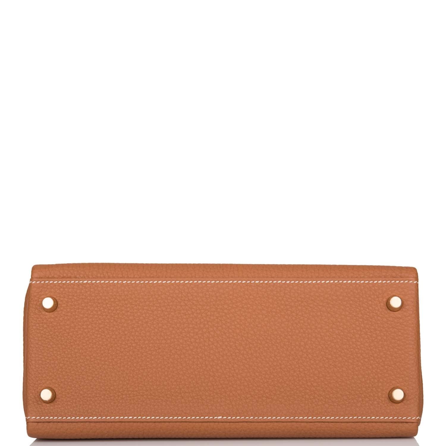 Hermes Kelly Retourne 28 Gold Togo Gold Hardware - Exclusu