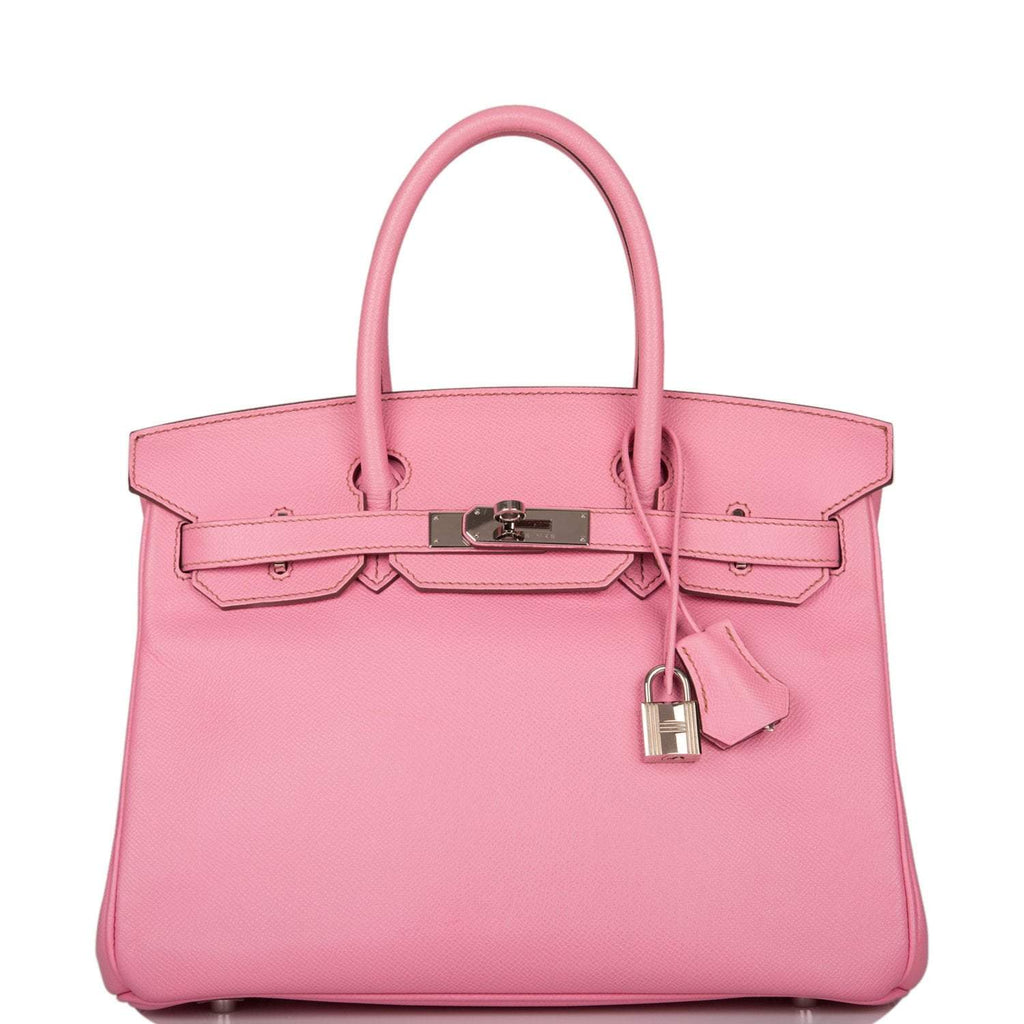 Hermes Birkin 30 Bubblegum 5P Epsom Palladium Hardware