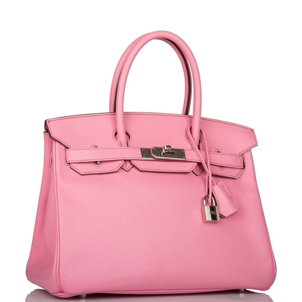 Hermes Birkin 30 Bubblegum 5P Epsom Palladium Hardware