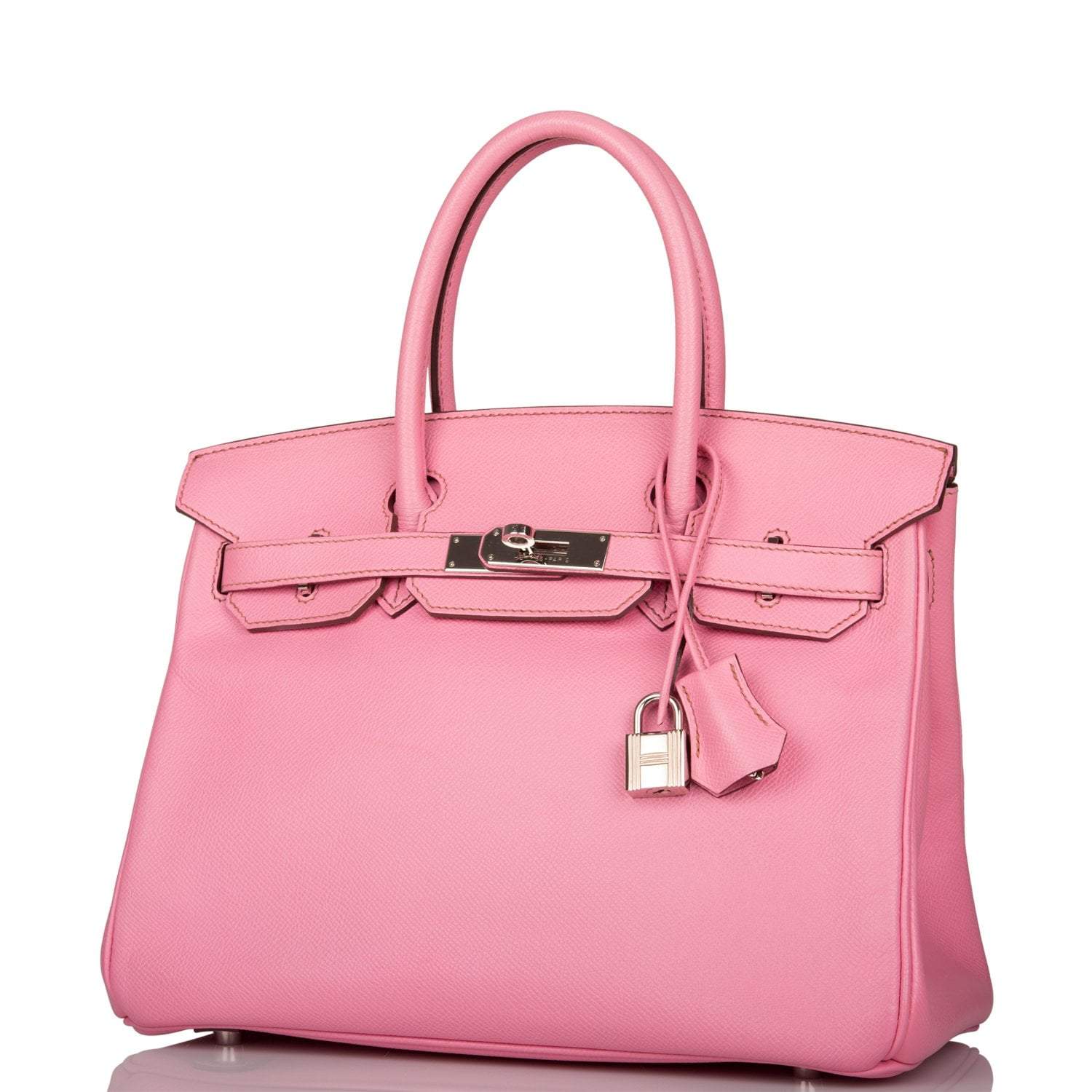 Hermes Birkin 30 Bubblegum 5P Epsom Palladium Hardware
