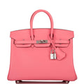Hermes Birkin 25 Rose D'Ete Swift Palladium Hardware - Exclusu