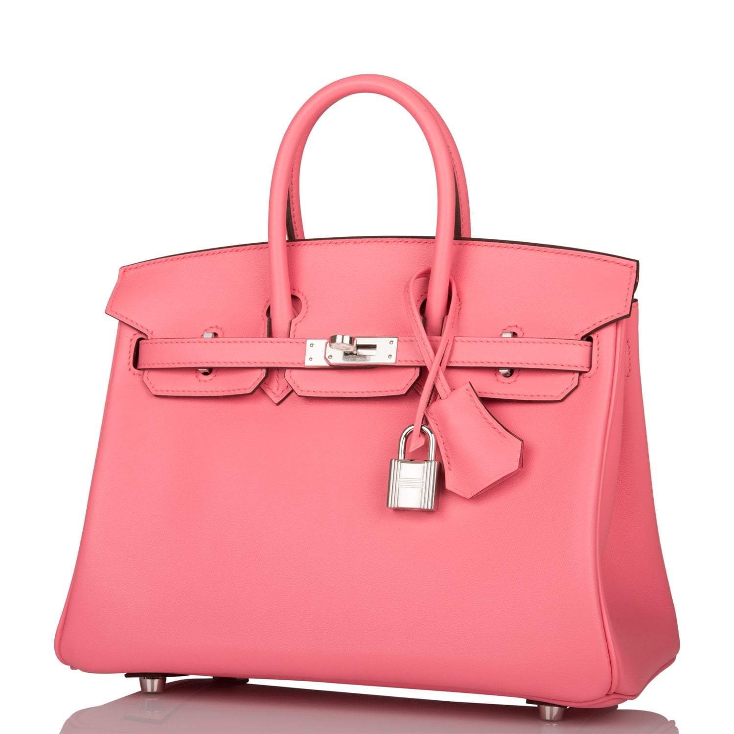 Hermes Birkin 25 Rose D'Ete Swift Palladium Hardware - Exclusu