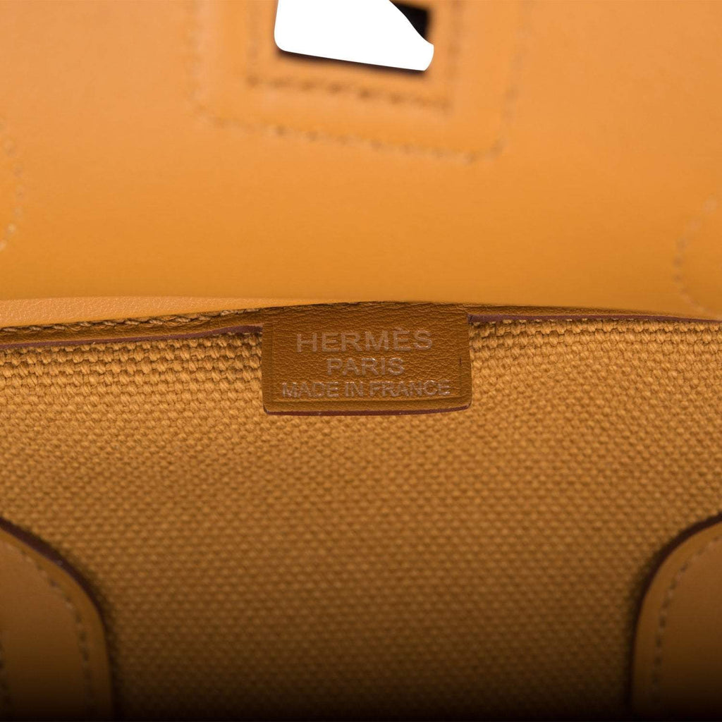 Hermes Birkin 35cm Desert/Sesame Swift and Toile Canvas "Cargo" Palladium Hardware - Exclusu