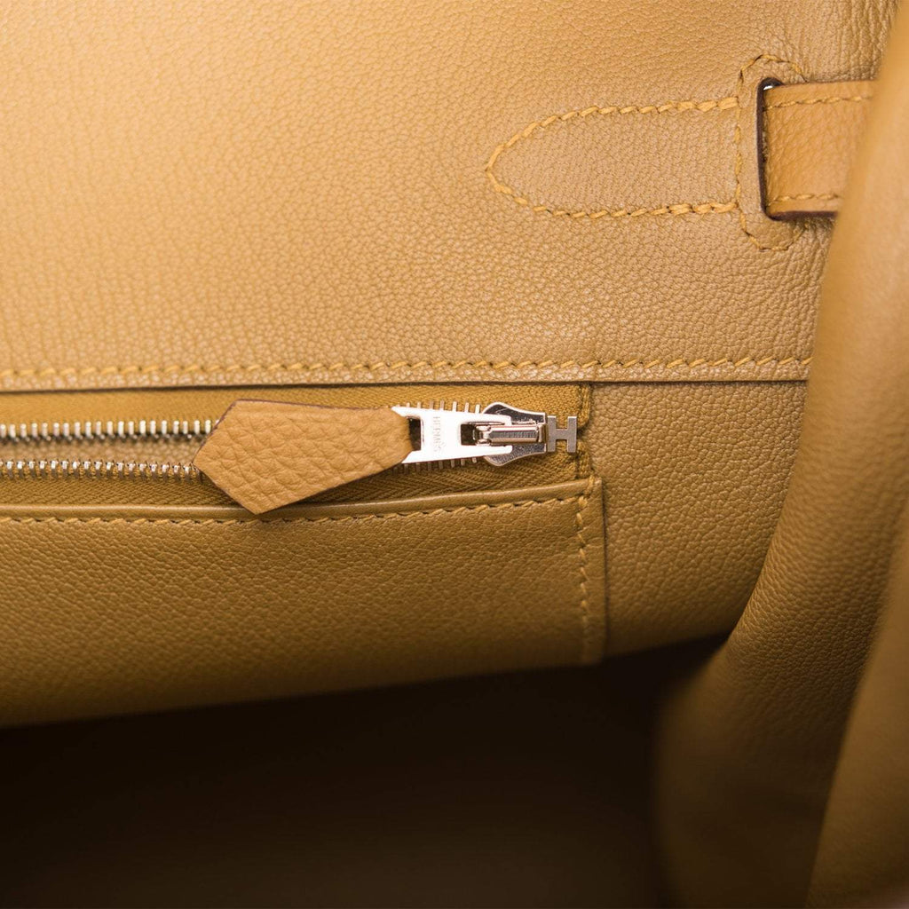 Hermes Birkin 35 Bronze D'Or Togo Palladium Hardware - Exclusu