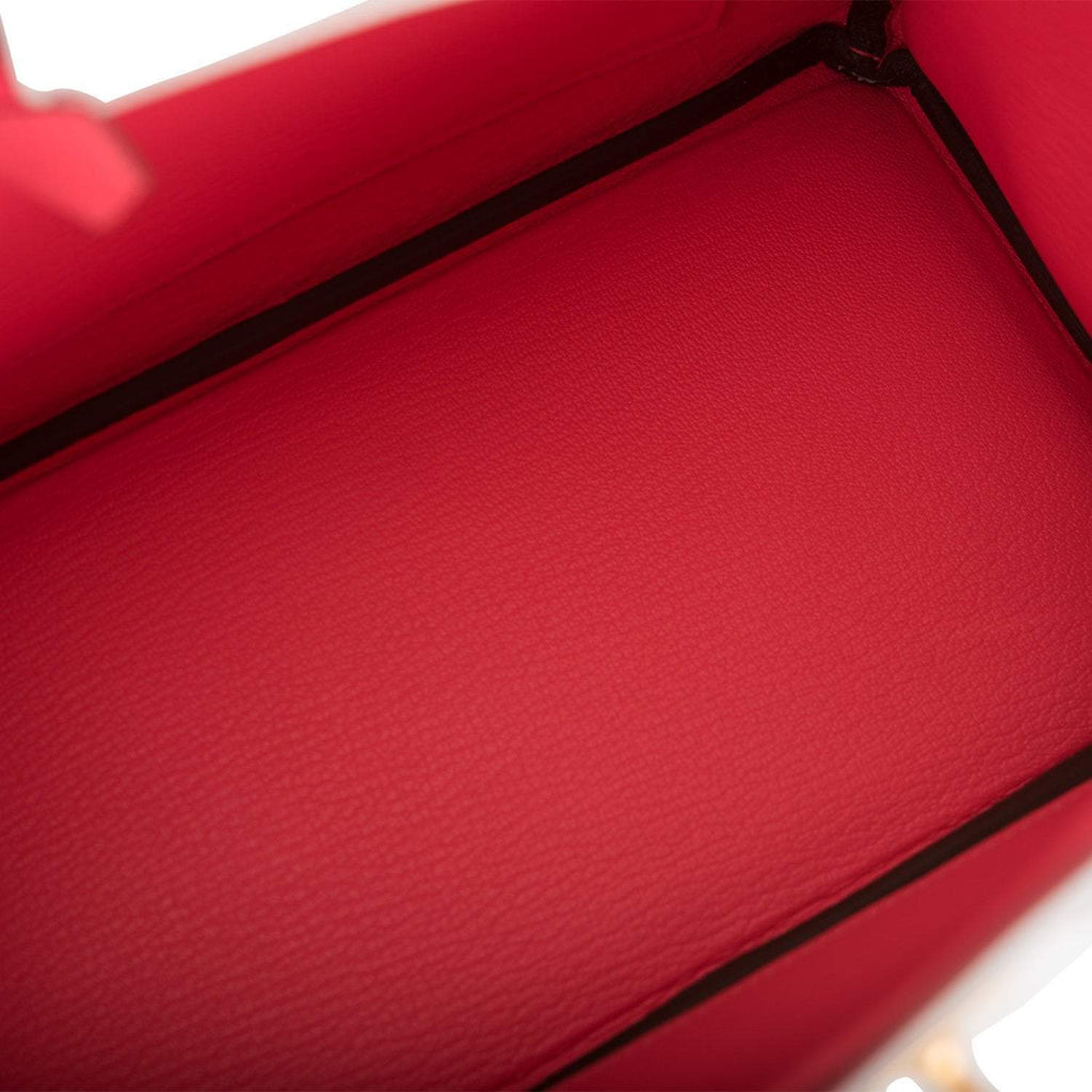 Hermes Birkin 25 Gris Perle Rose Azalee Chèvre with Brushed Gold Hardware - Exclusu