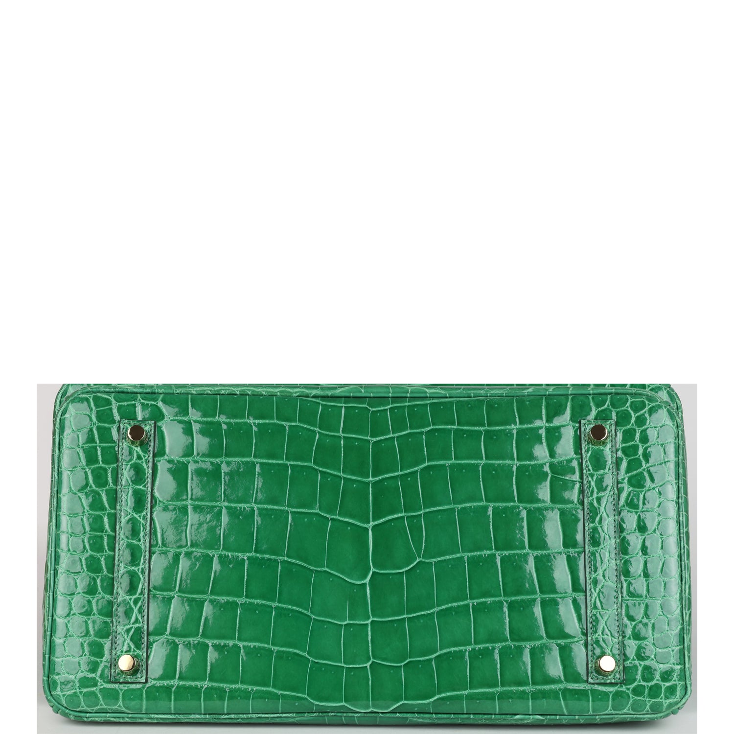 Hermes Birkin 35 Cactus Shiny Porosus Crocodile Gold Hardware - Exclusu