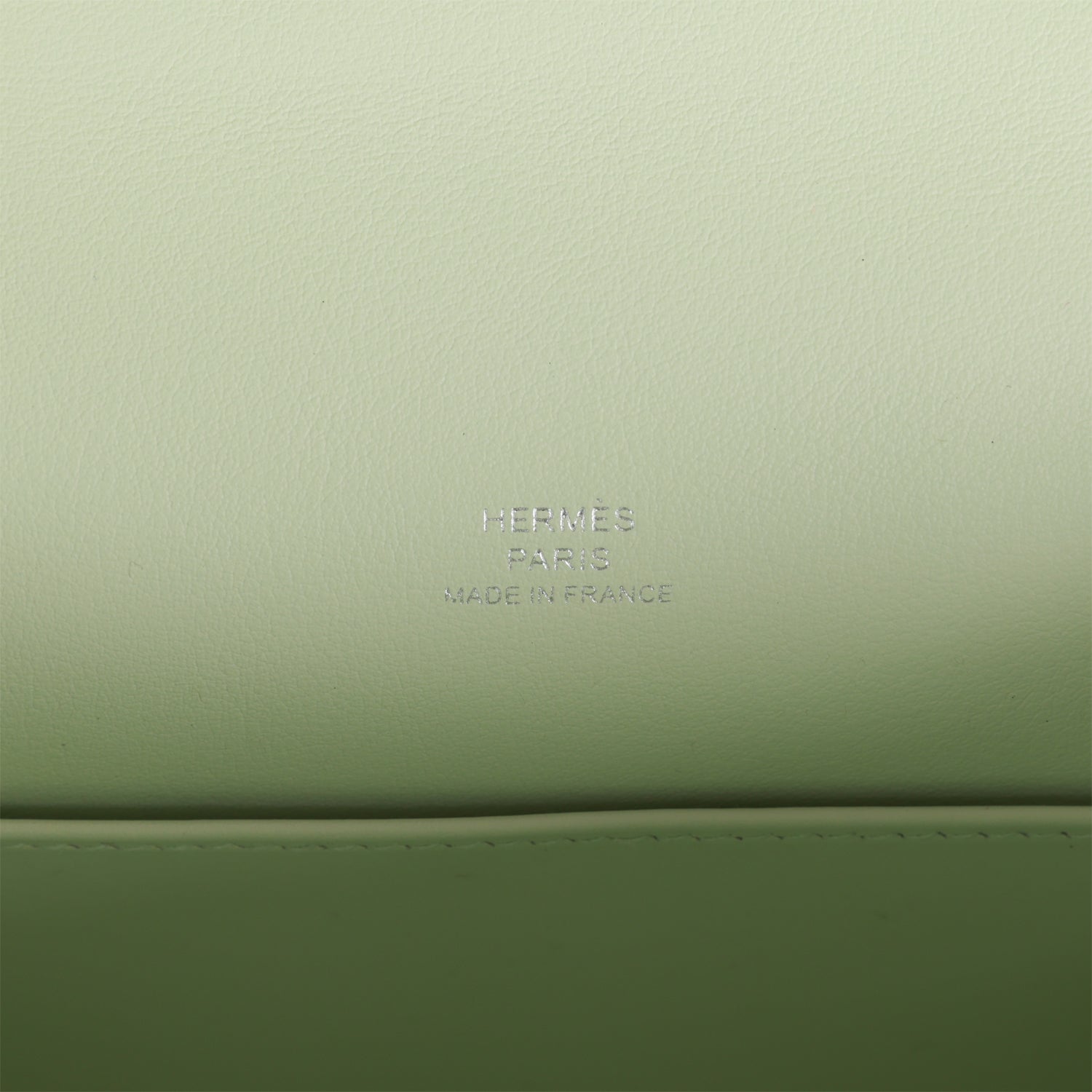 Hermes Kelly Pochette Vert Fizz Swift Palladium Hardware - Exclusu
