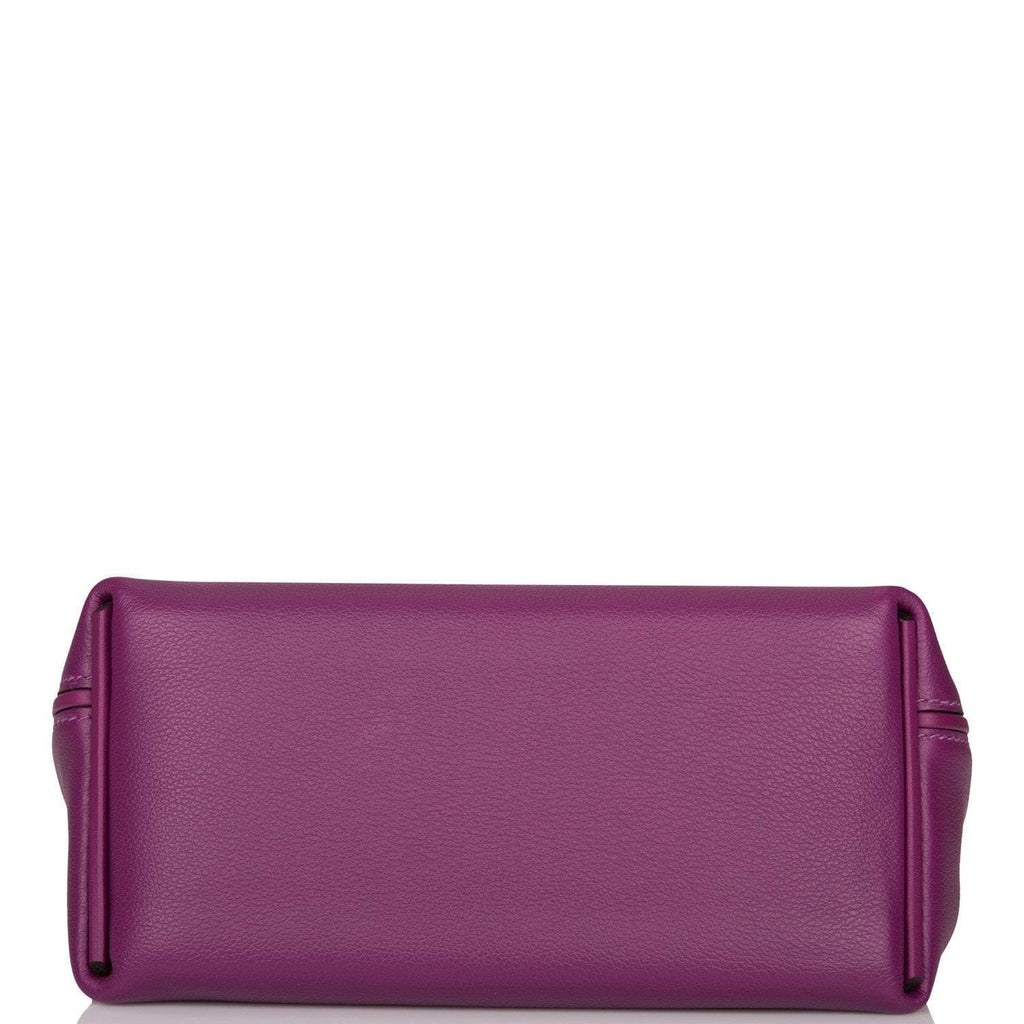 Hermes Anemone Evercolor and Swift Mini 24/24 Bag Palladium Hardware - Exclusu