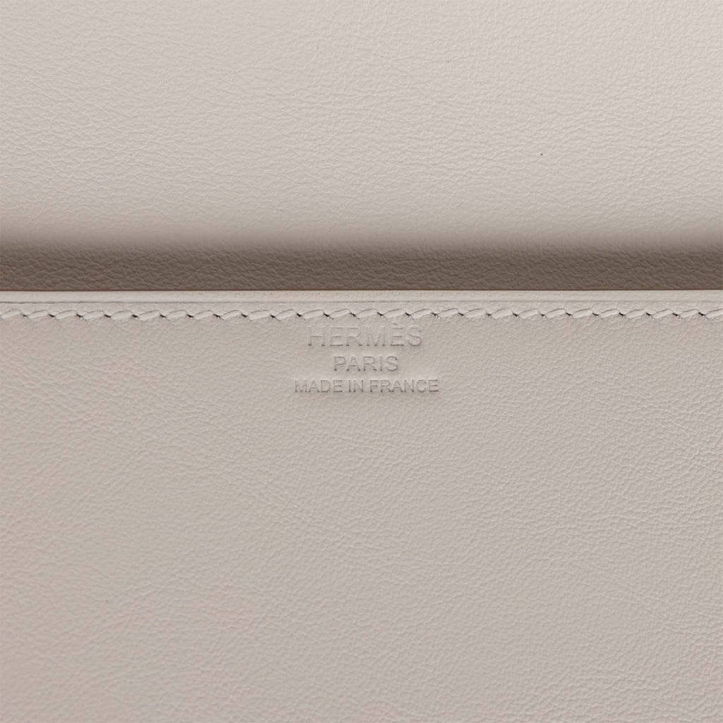 Hermes Shadow Kelly Cut Gris Pale Swift - Exclusu