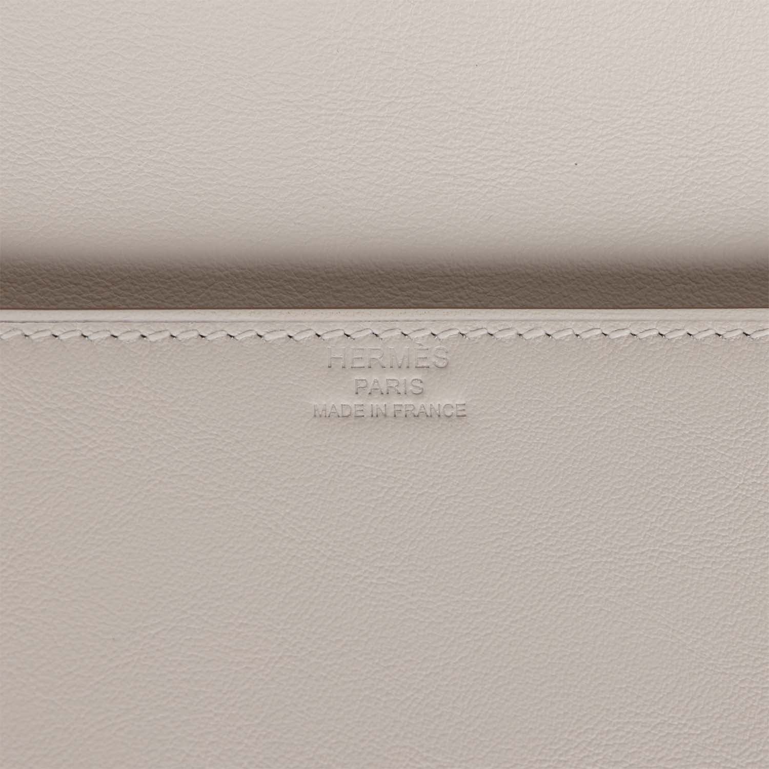 Hermes Shadow Kelly Cut Gris Pale Swift - Exclusu