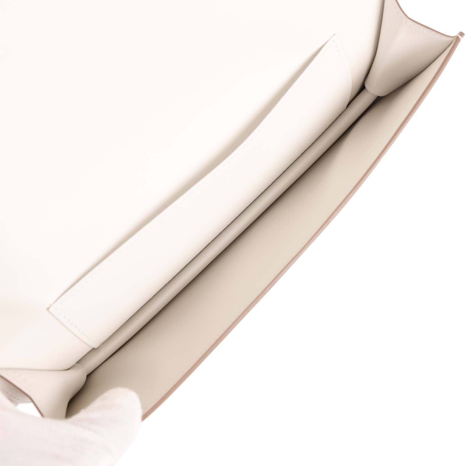 Hermes Shadow Kelly Cut Gris Pale Swift - Exclusu