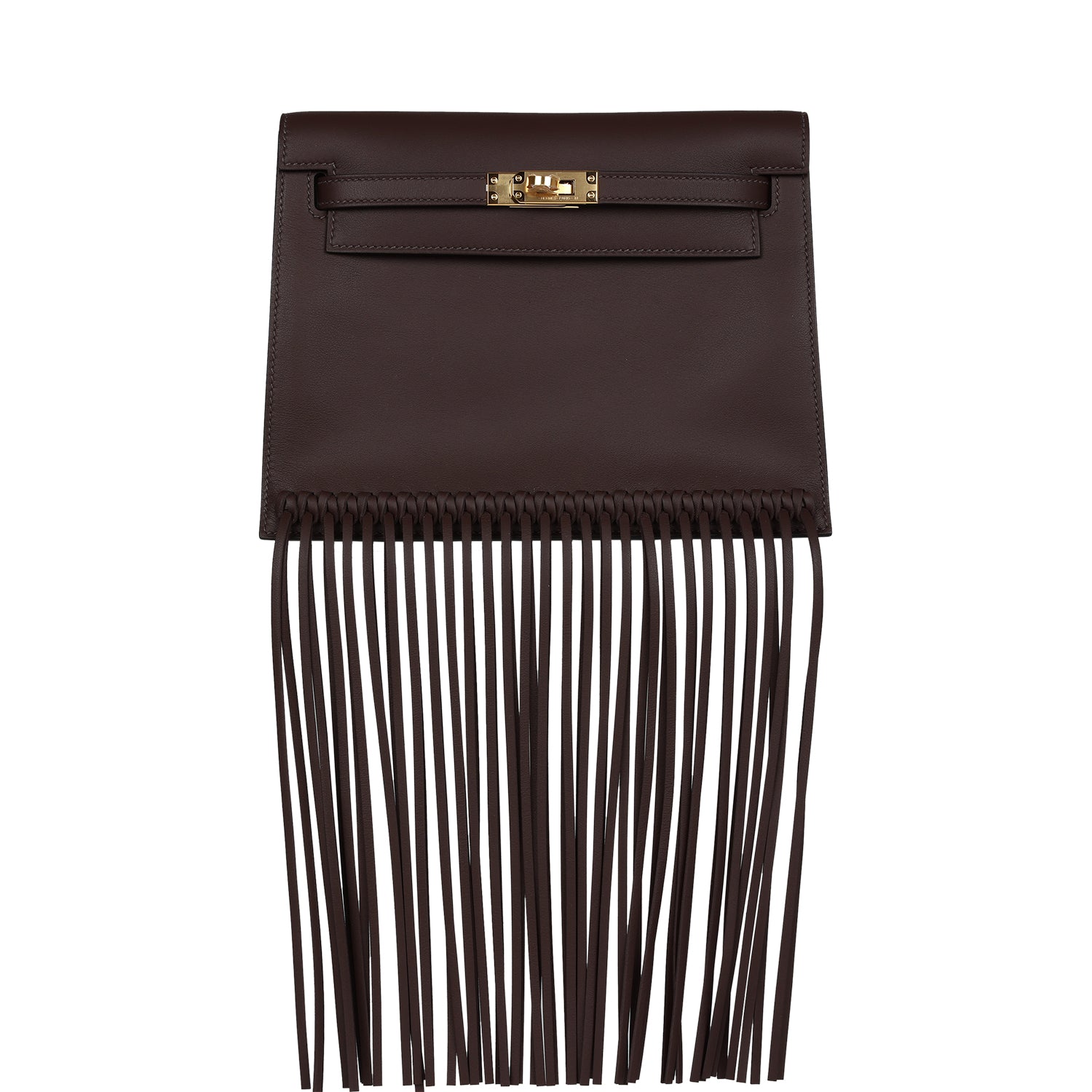 Hermes Kelly Danse Anate Moka Swift Gold Hardware - Exclusu