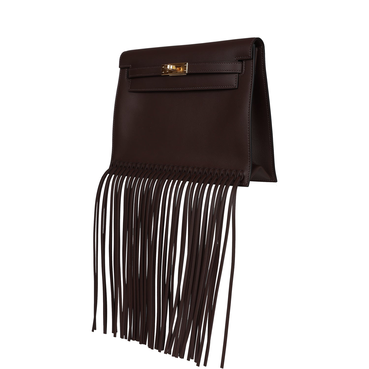 Hermes Kelly Danse Anate Moka Swift Gold Hardware - Exclusu