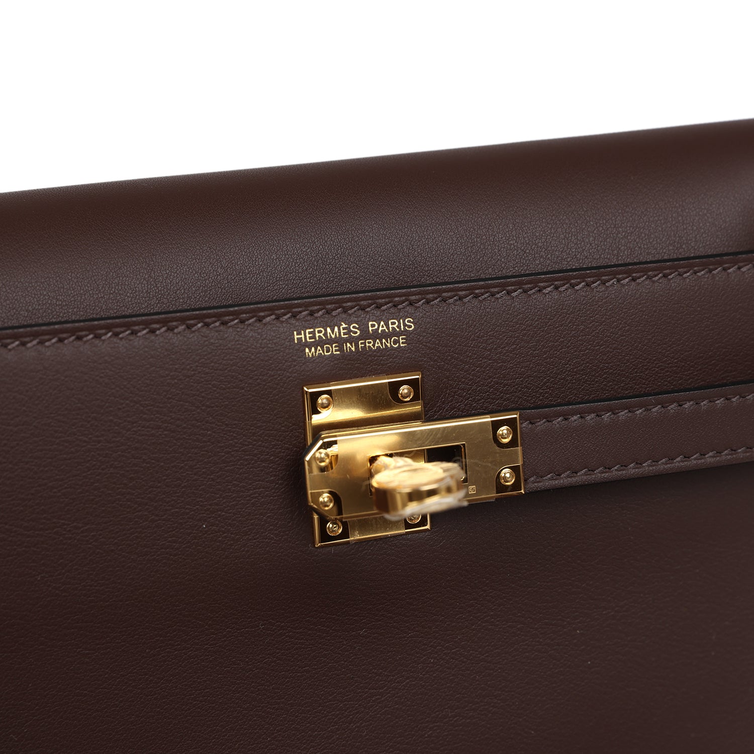Hermes Kelly Danse Anate Moka Swift Gold Hardware - Exclusu