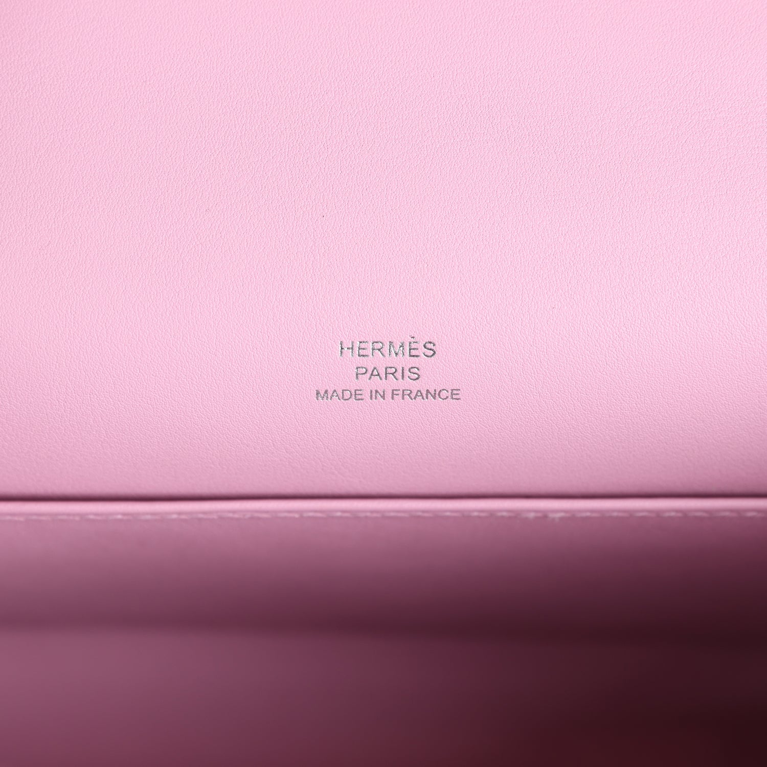 Hermes Kelly Pochette Mauve Sylvestre Swift Palladium Hardware - Exclusu