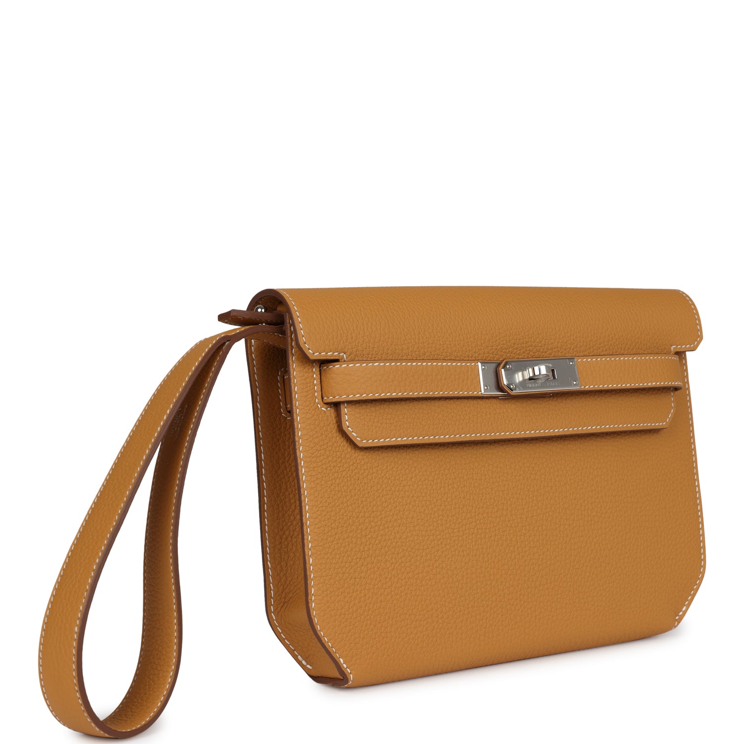 Hermes Kelly Depeches 25 Naturel Sable Togo Palladium Hardware - Exclusu