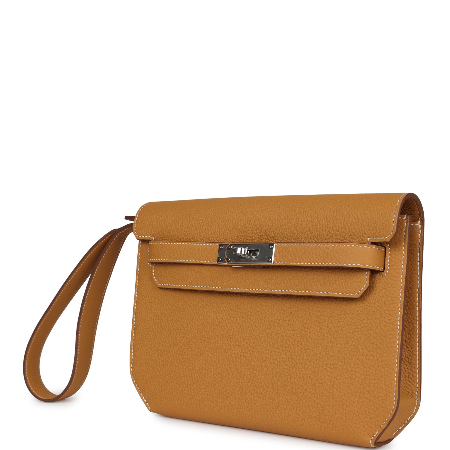 Hermes Kelly Depeches 25 Naturel Sable Togo Palladium Hardware - Exclusu