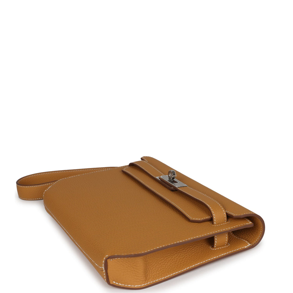 Hermes Kelly Depeches 25 Naturel Sable Togo Palladium Hardware - Exclusu