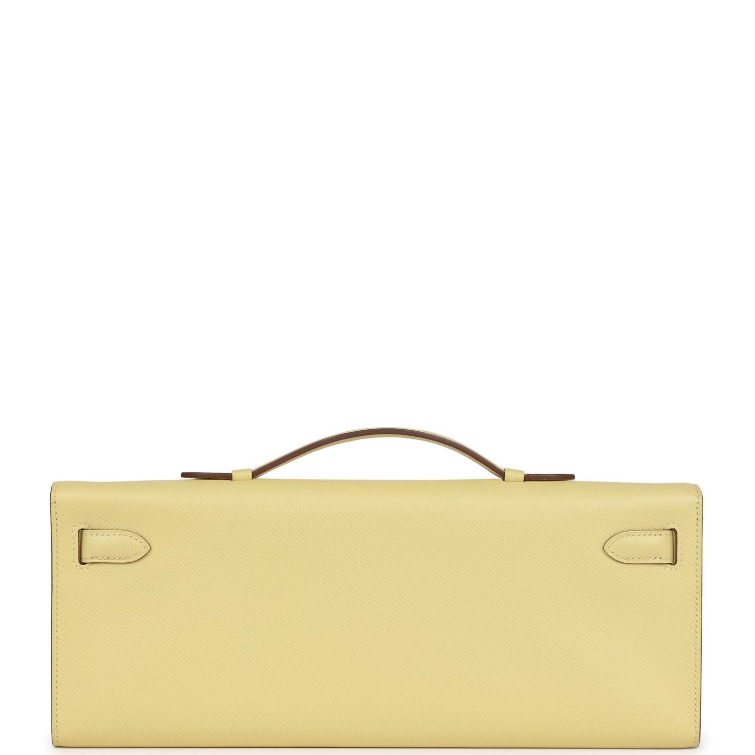 Hermes Kelly Cut Jaune Poussin Epsom Palladium Hardware - Exclusu