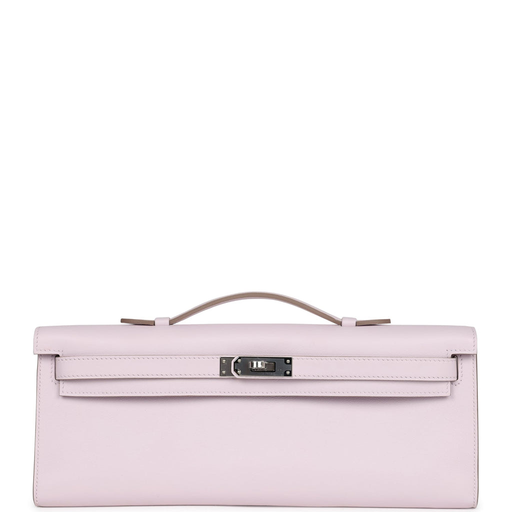 Hermes Kelly Cut Mauve Pale Swift Palladium Hardware - Exclusu