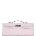 Hermes Kelly Cut Mauve Pale Swift Palladium Hardware - Exclusu