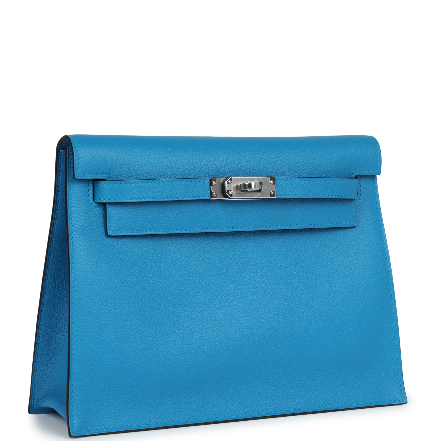 Hermes Kelly Danse Bleu Zanzibar Evercolor Palladium Hardware - Exclusu