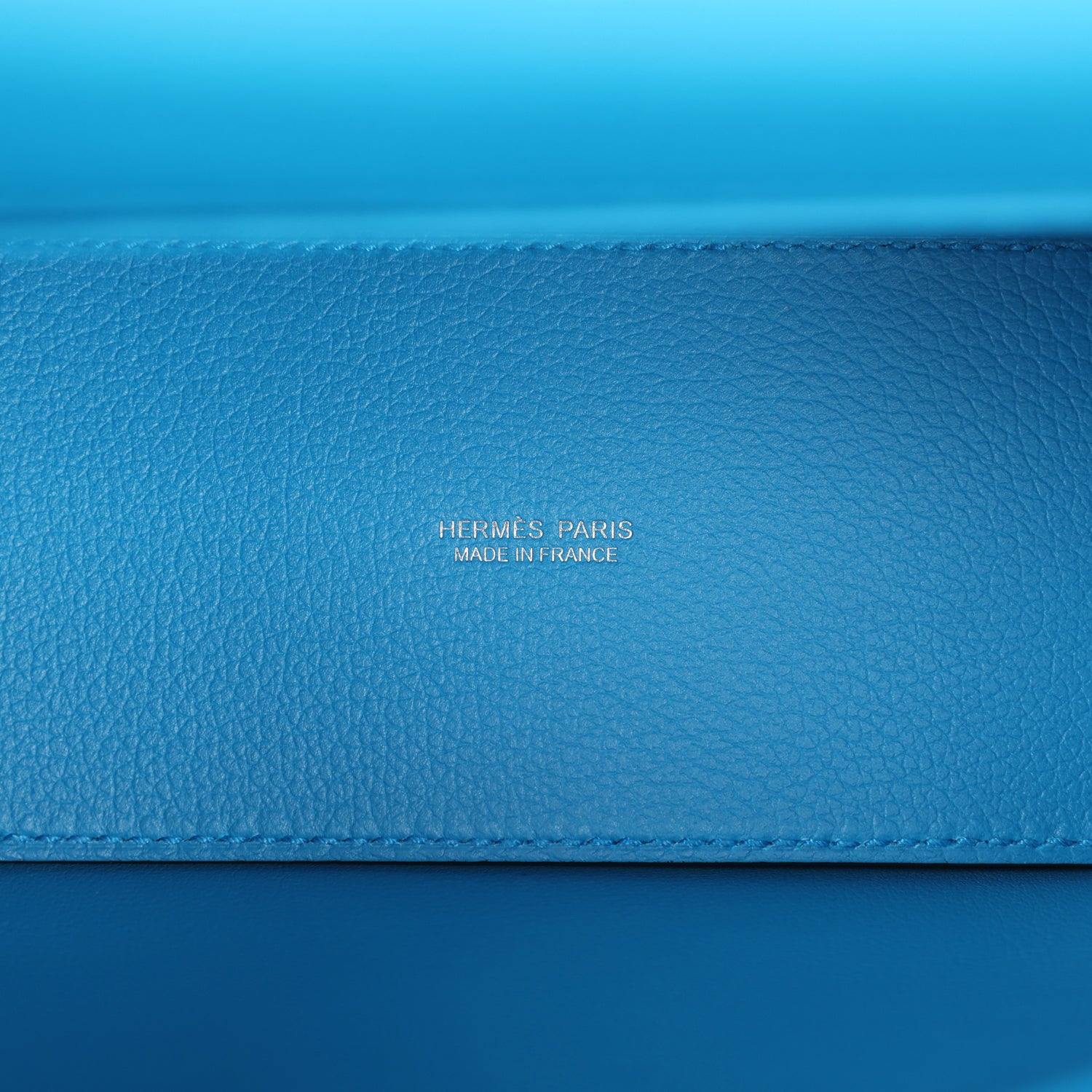 Hermes Kelly Danse Bleu Zanzibar Evercolor Palladium Hardware - Exclusu