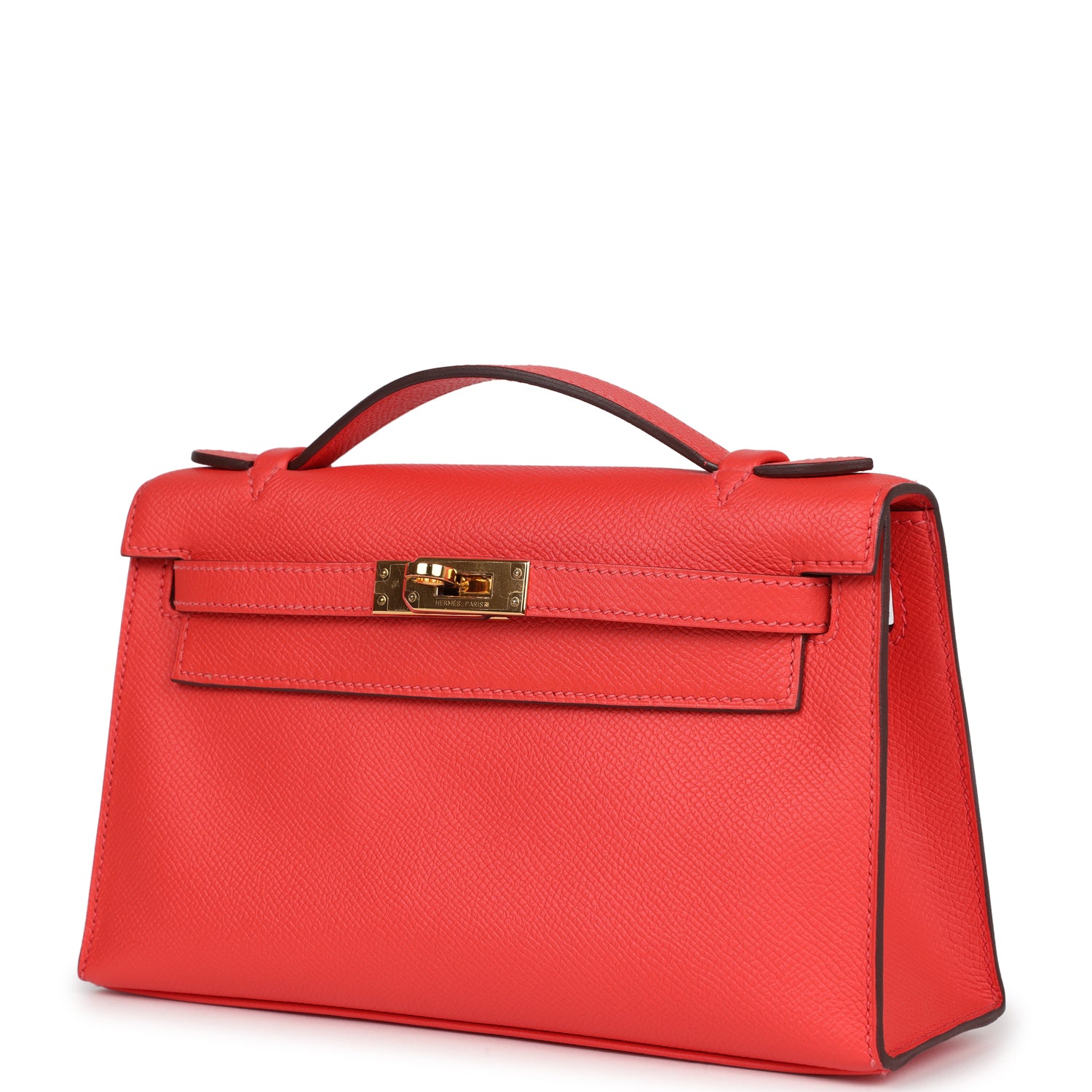 Hermes Kelly Pochette Rose Jaipur Epsom Gold Hardware - Exclusu