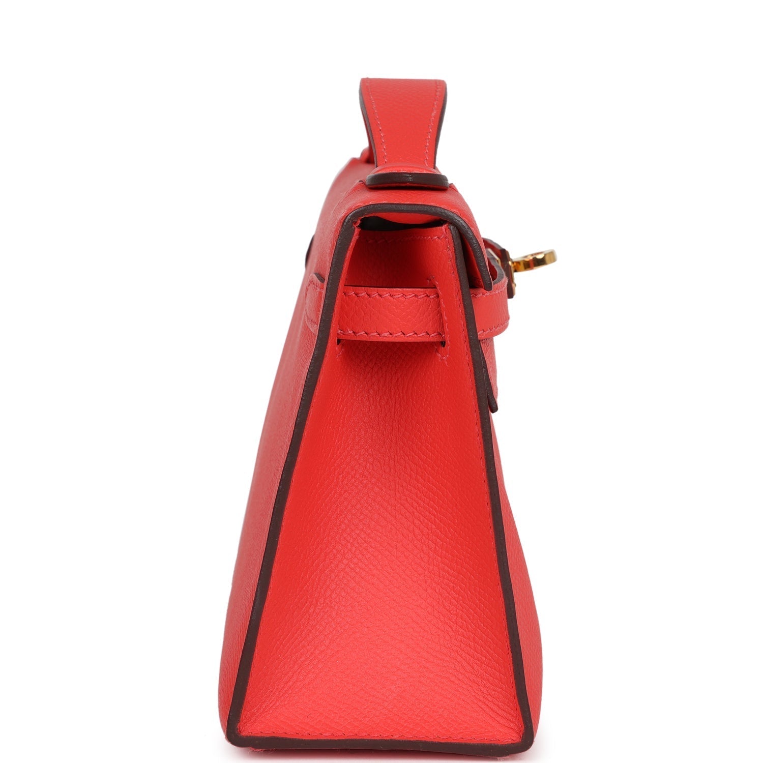 Hermes Kelly Pochette Rose Jaipur Epsom Gold Hardware - Exclusu