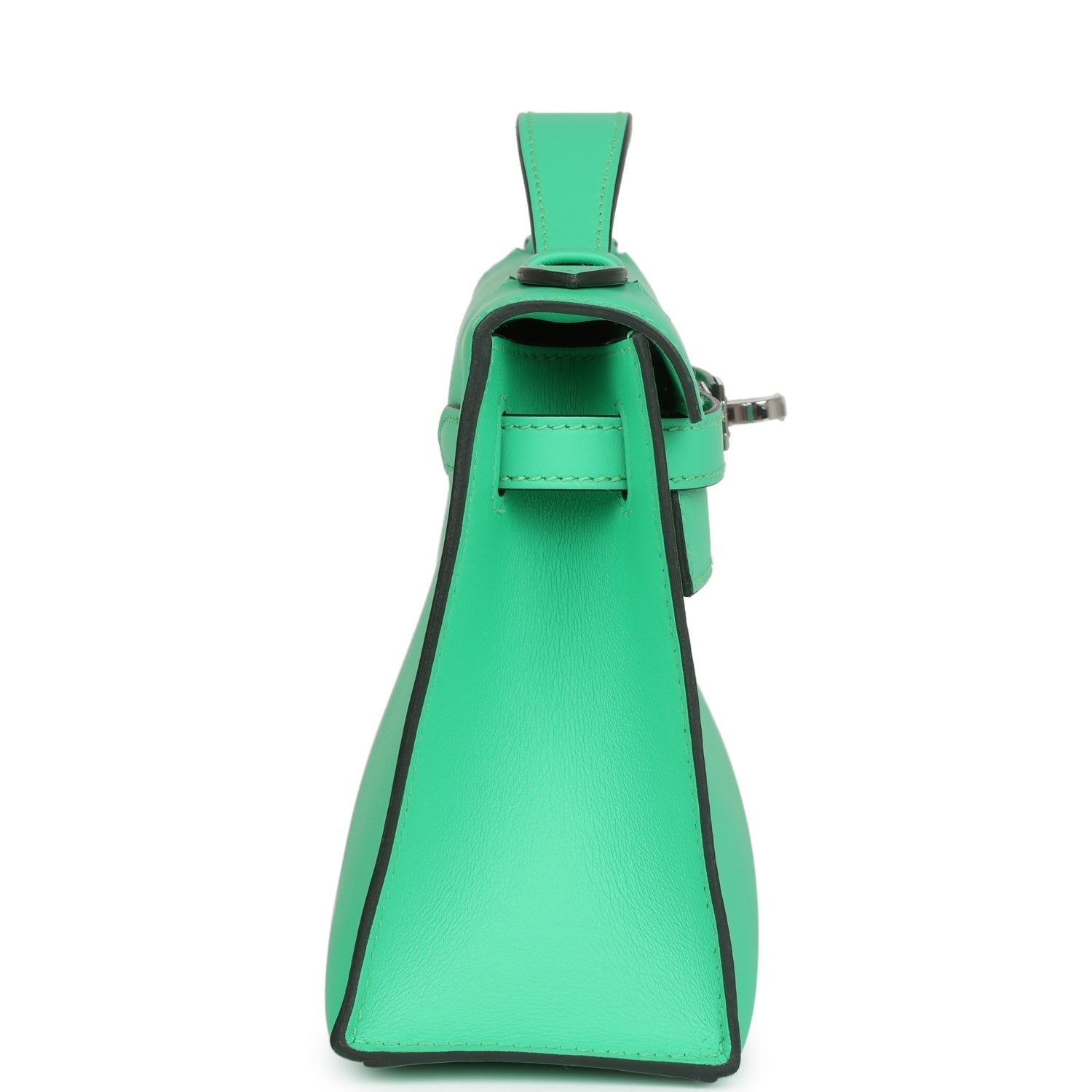 Hermes Kelly Pochette Vert Comics Swift Palladium Hardware - Exclusu