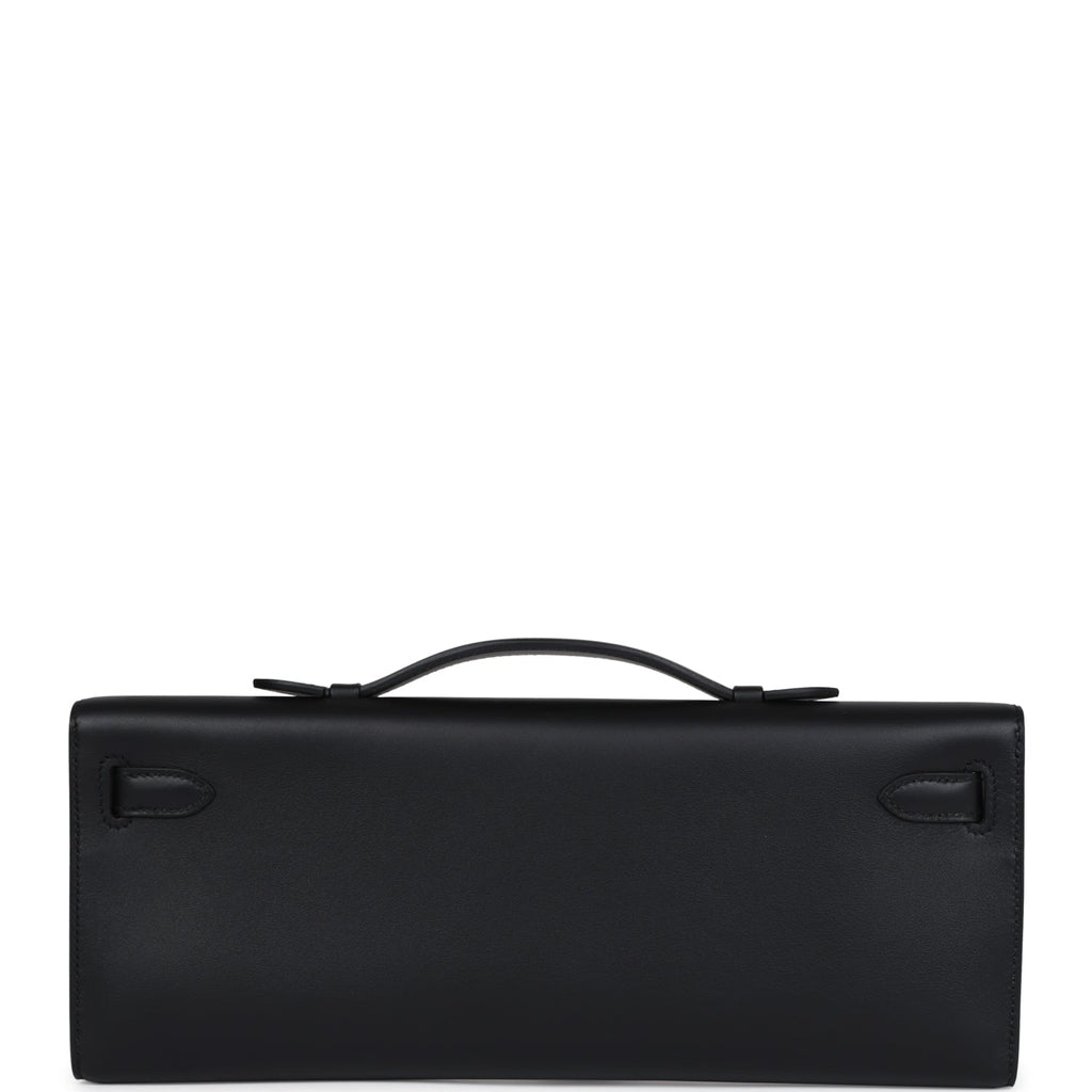 Hermes Kelly Cut Black Swift Palladium Hardware - Exclusu