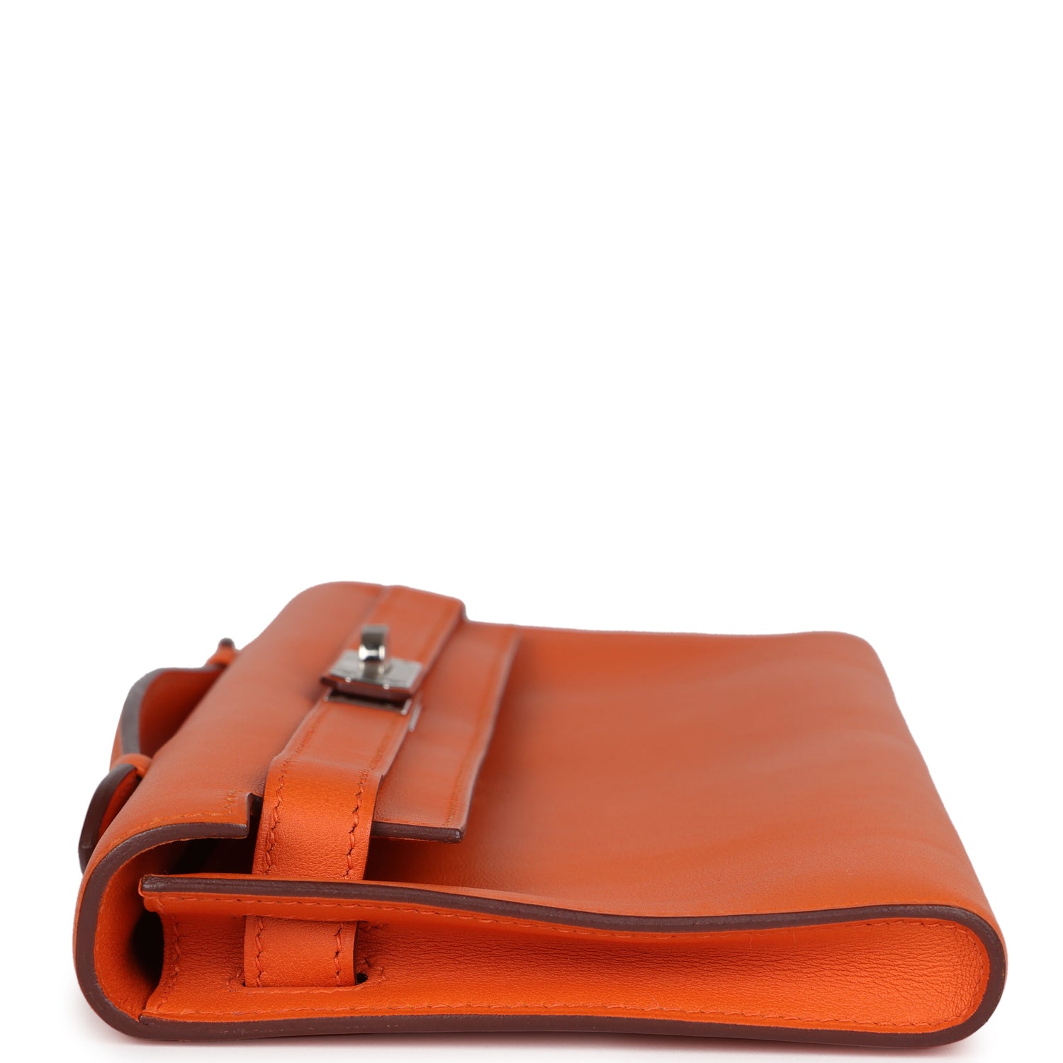 Hermes Kelly Cut Orange Swift Palladium Hardware - Exclusu