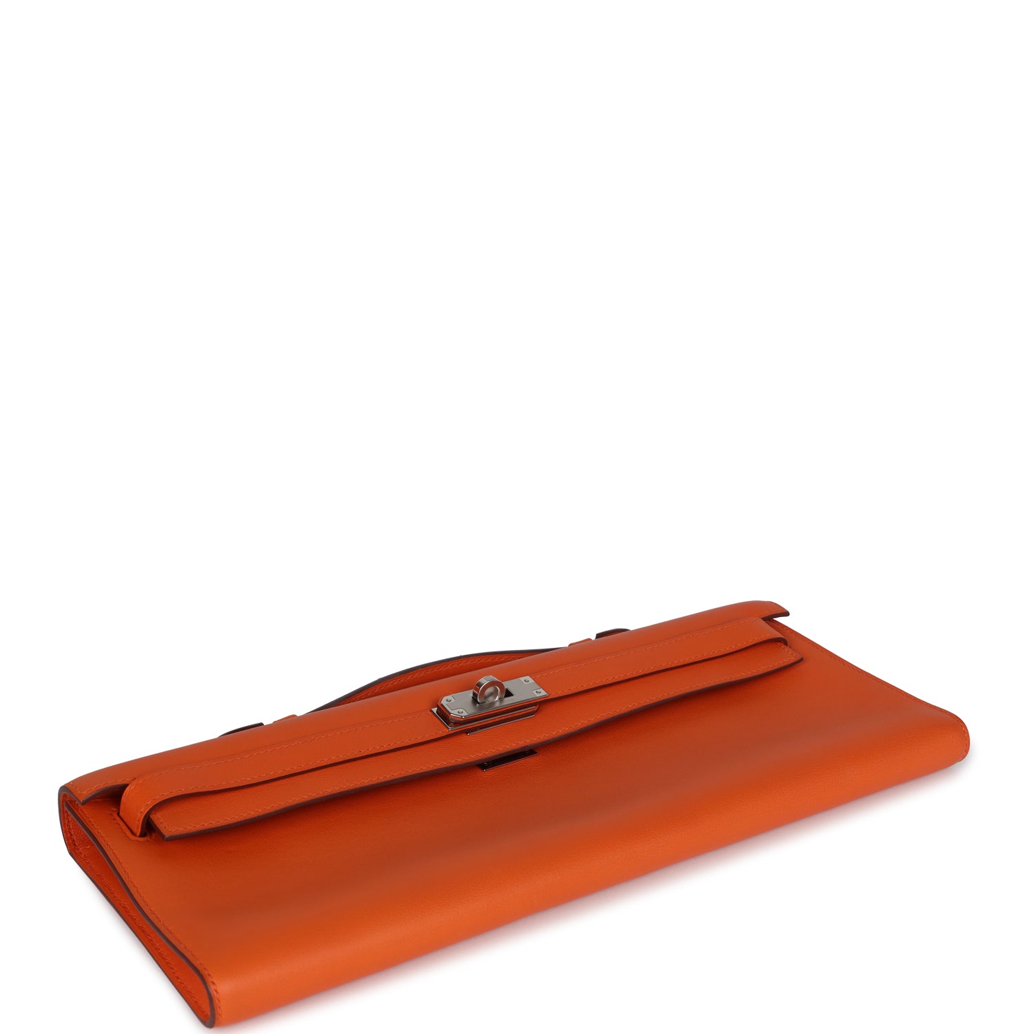 Hermes Kelly Cut Orange Swift Palladium Hardware - Exclusu