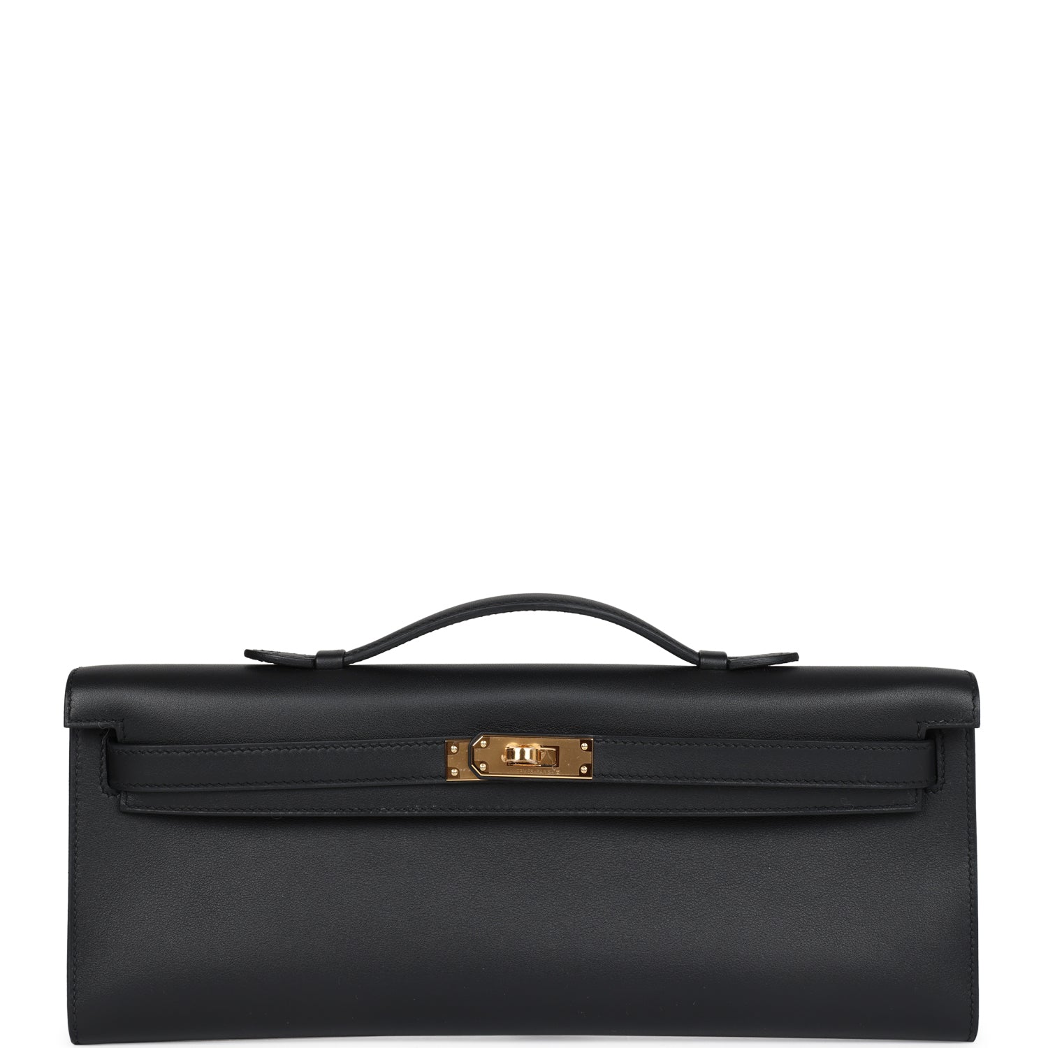 Hermes Kelly Cut Black Swift Palladium Hardware - Exclusu