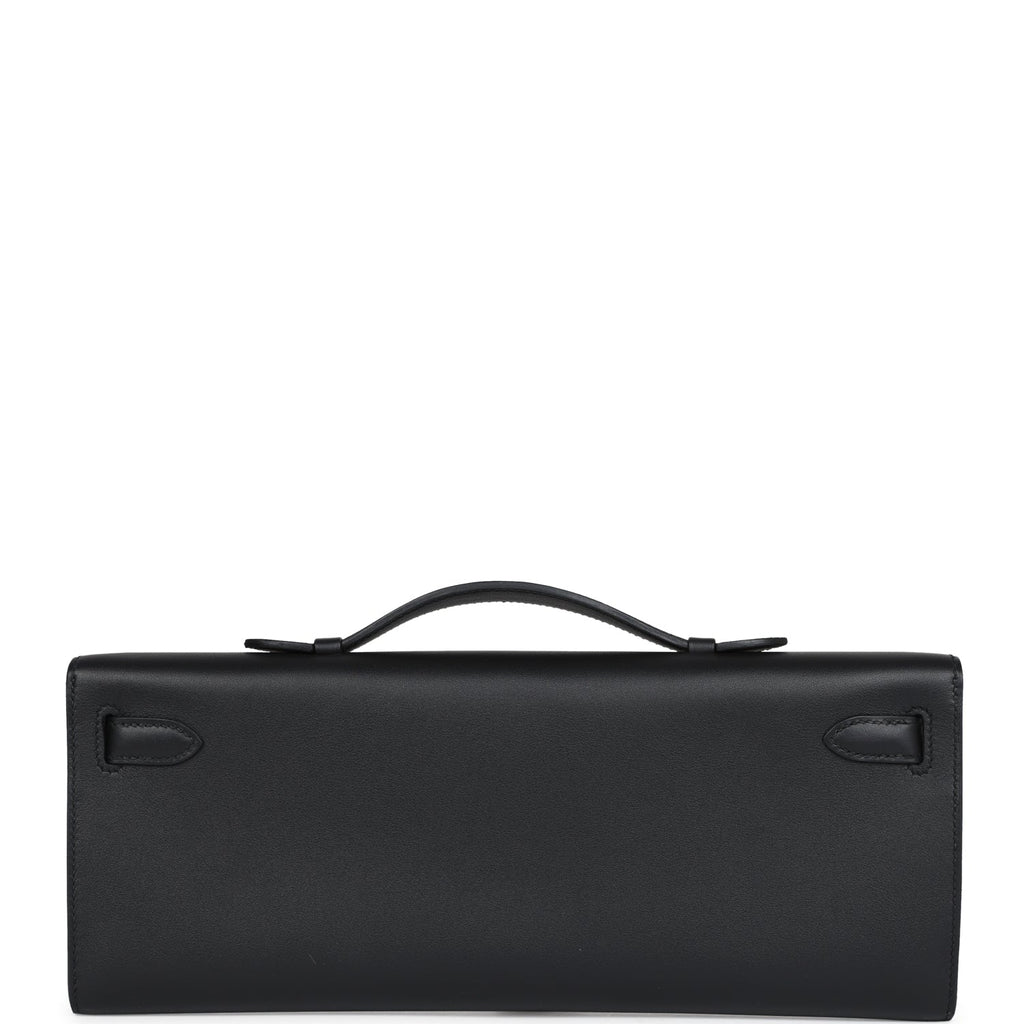 Hermes Kelly Cut Black Swift Gold Hardware - Exclusu