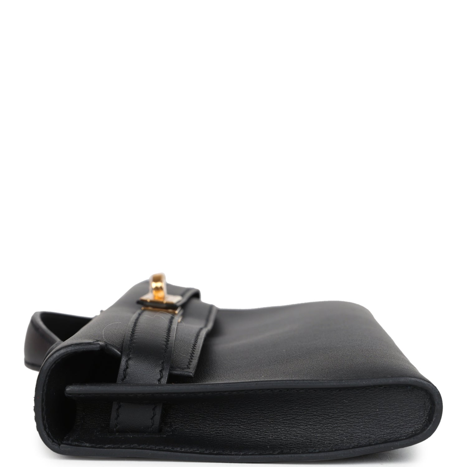 Hermes Kelly Cut Black Swift Palladium Hardware - Exclusu