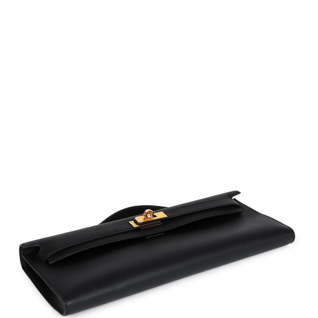 Hermes Kelly Cut Black Swift Palladium Hardware - Exclusu