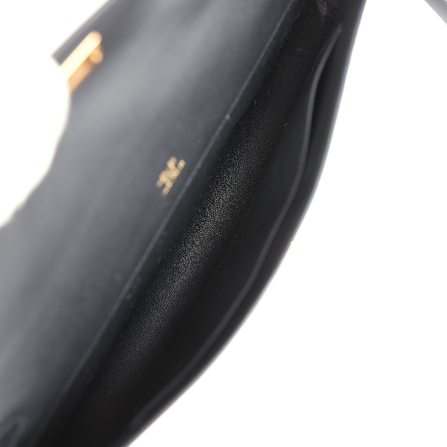 Hermes Kelly Cut Black Swift Gold Hardware - Exclusu