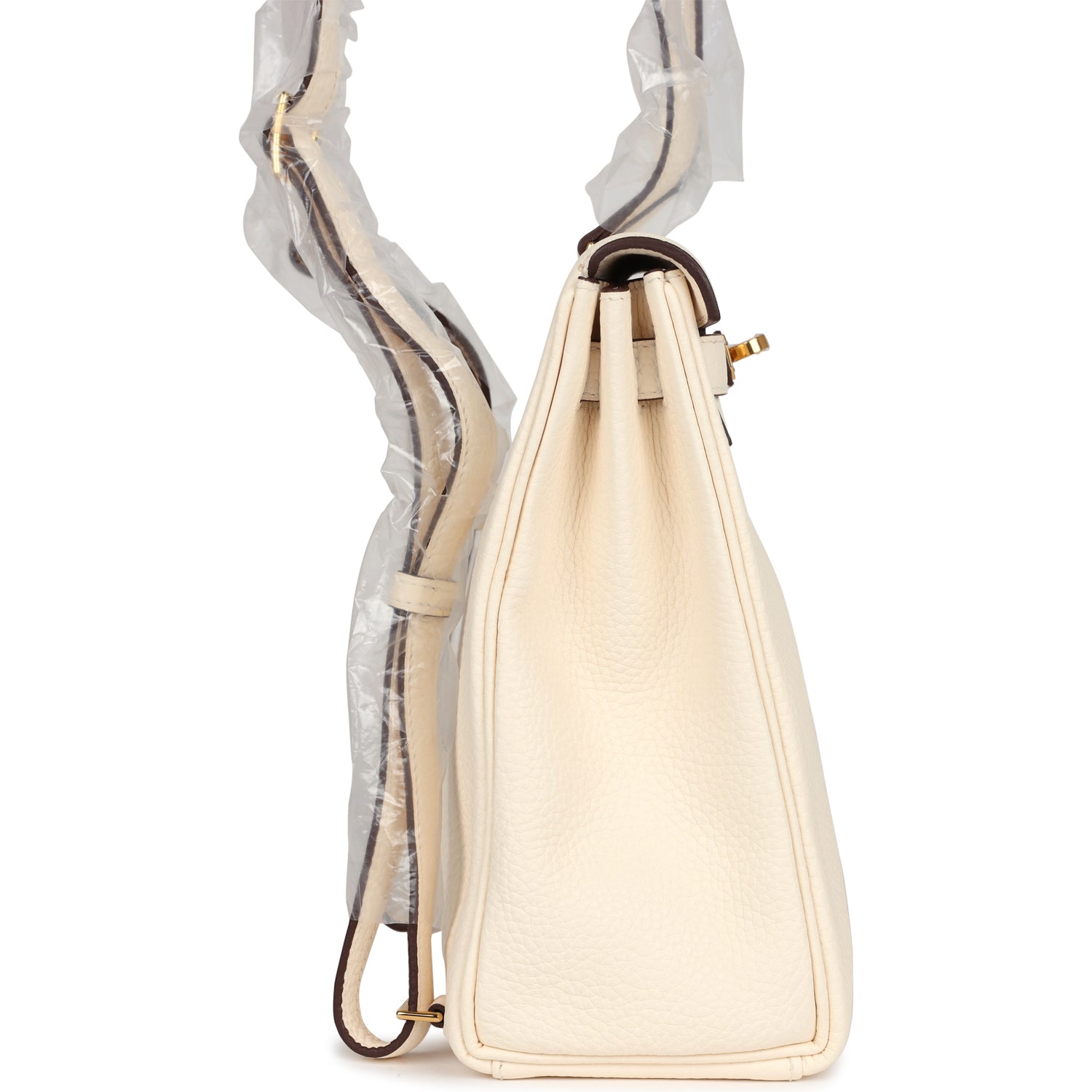 Hermes Kelly Ado II Backpack Nata Clemence Gold Hardware - Exclusu