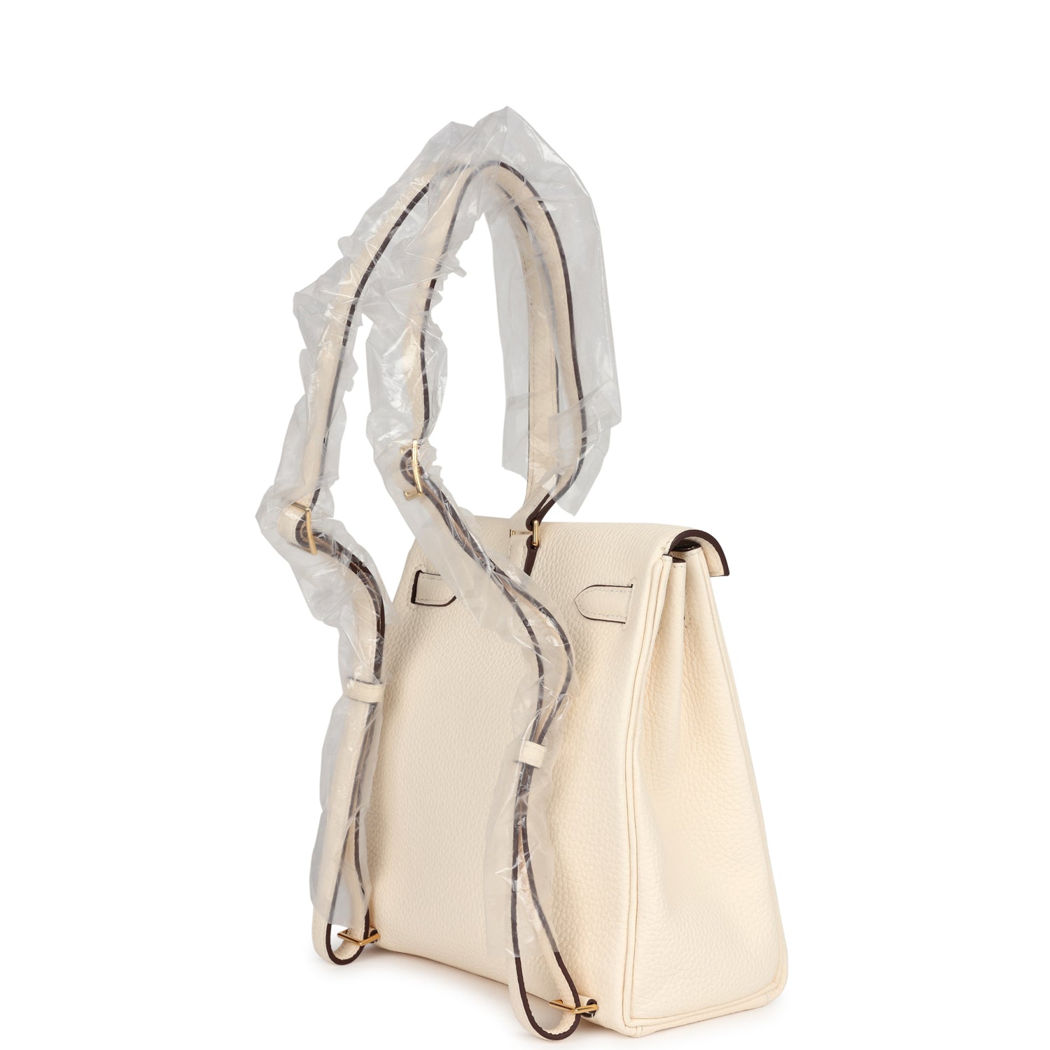 Hermes Kelly Ado II Backpack Nata Clemence Gold Hardware - Exclusu