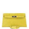 Hermes Kelly Elan Jaune De Naples Doblis Palladium Hardware - Exclusu