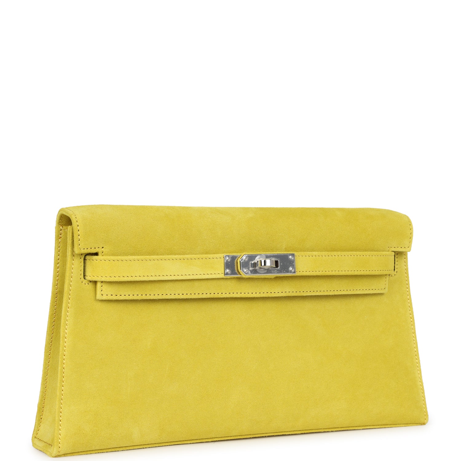 Hermes Kelly Elan Jaune De Naples Doblis Palladium Hardware - Exclusu