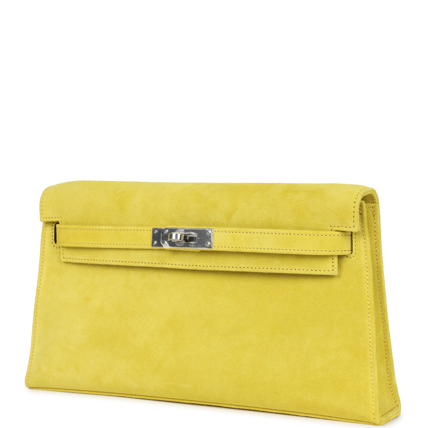 Hermes Kelly Elan Jaune De Naples Doblis Palladium Hardware - Exclusu