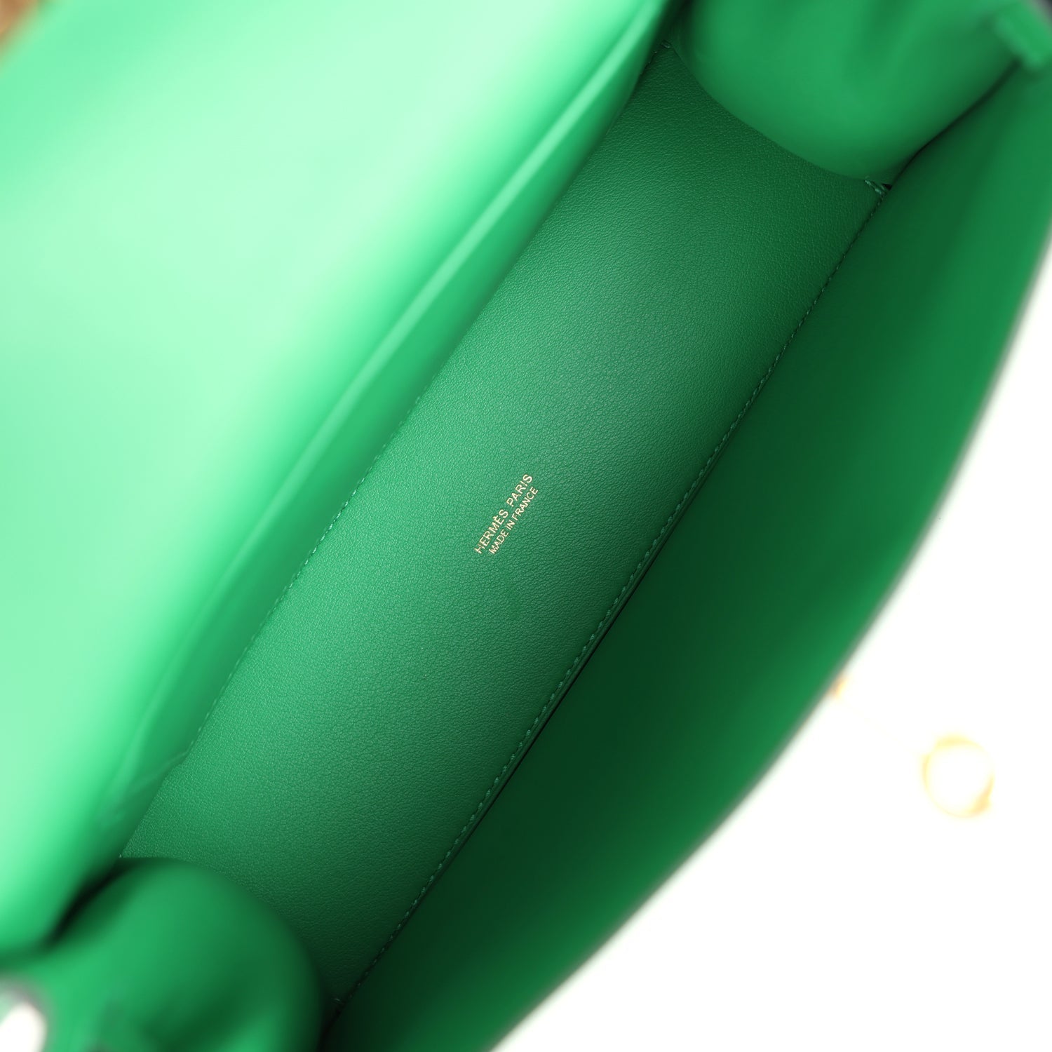 Hermes Kelly Danse Bambou Swift Gold Hardware - Exclusu