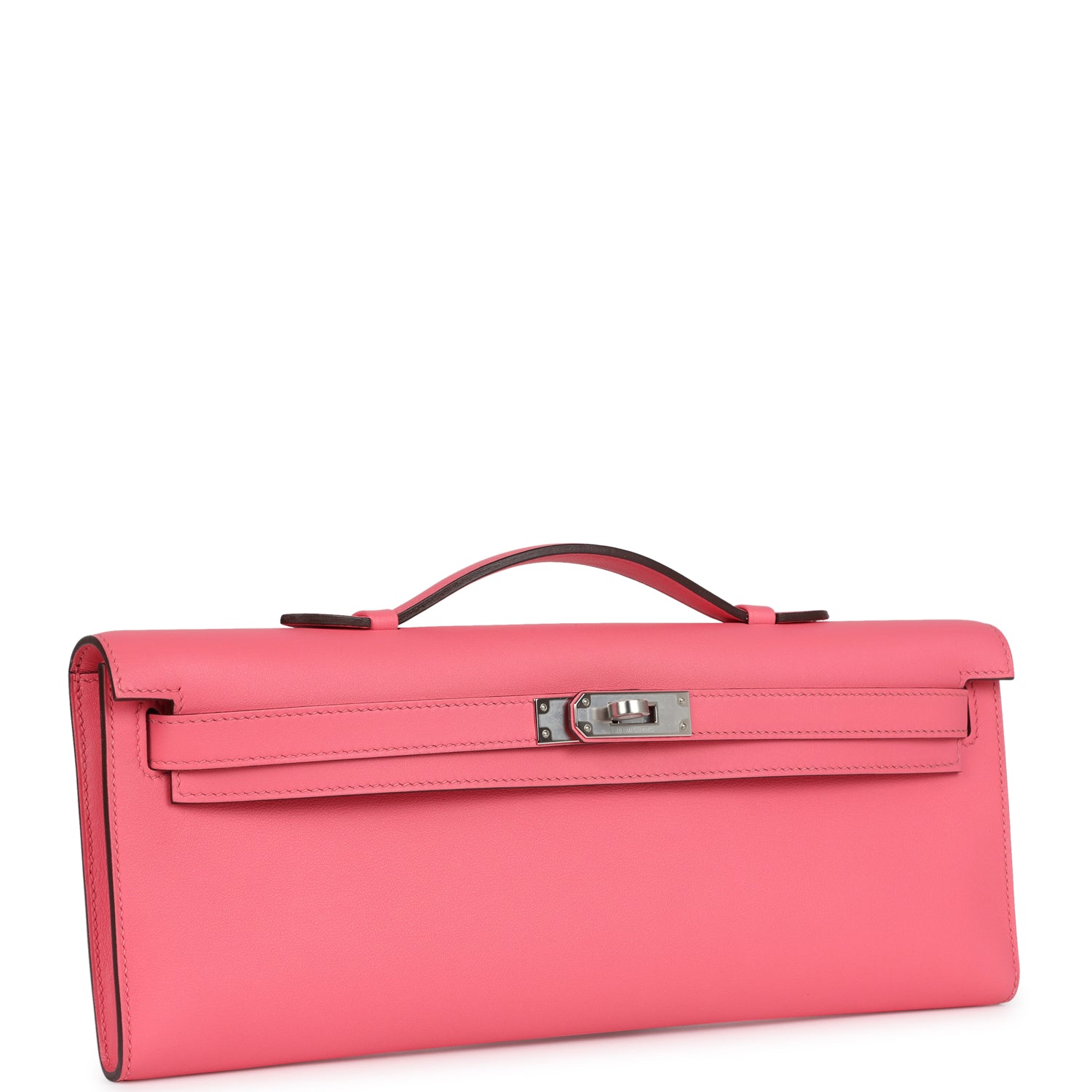 Hermes Kelly Cut Rose Azalee Swift Palladium Hardware - Exclusu