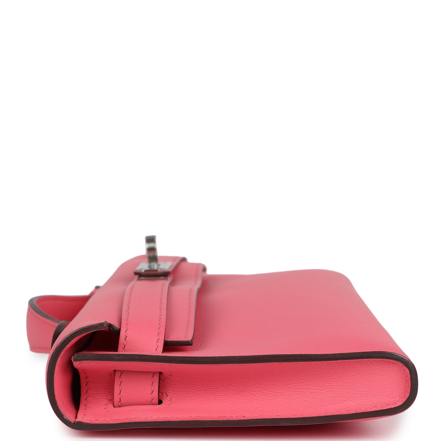 Hermes Kelly Cut Rose Azalee Swift Palladium Hardware - Exclusu